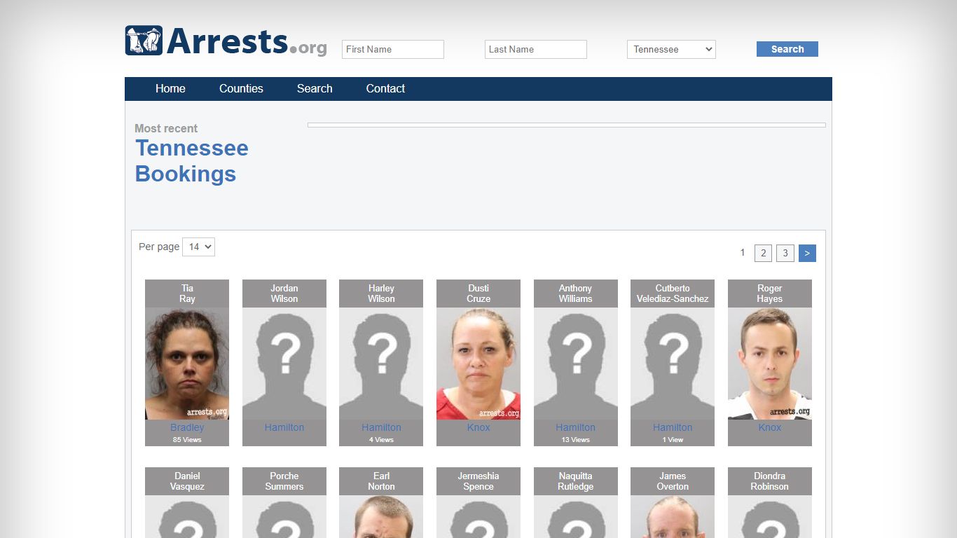 Tennessee Arrests and Inmate Search