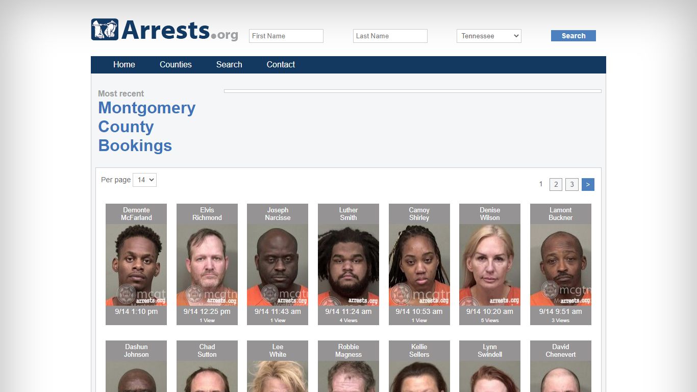 Montgomery County Arrests and Inmate Search